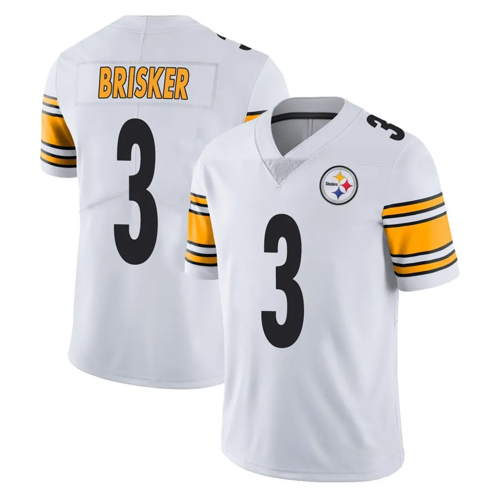 Tlead P.Steelers #3 Jaquan Brisker Player White Limited Vapor Untouchable Home Game Stitched Jerseys