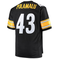 Tlead P.Steelers #43 Troy Polamalu Mitchell & Ness Black Big & Tall 2005 Retired Player Replica Jersey