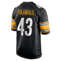 Tlead P.Steelers #43 Troy Polamalu Player Black Home Game Stitched Jerseys