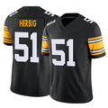 Tlead P.Steelers #51 Nick Herbig Player Black Limited Alternate Vapor F.U.S.E. Home Game Stitched Jerseys
