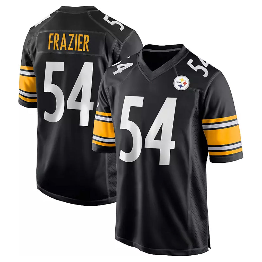 Tlead P.Steelers #54 Zach Frazier Player Black Home Game Stitched Jerseys