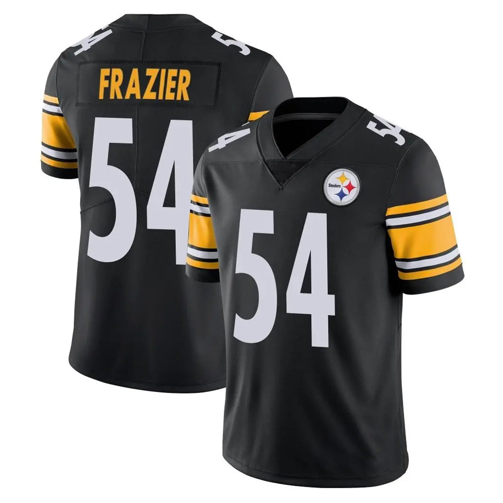 Tlead P.Steelers #54 Zach Frazier Player Black Limited Vapor Untouchable Home Game Stitched Jerseys
