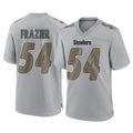 Tlead P.Steelers #54 Zach Frazier Player Gray Atmosphere Fashion Home Game Stitched Jerseys