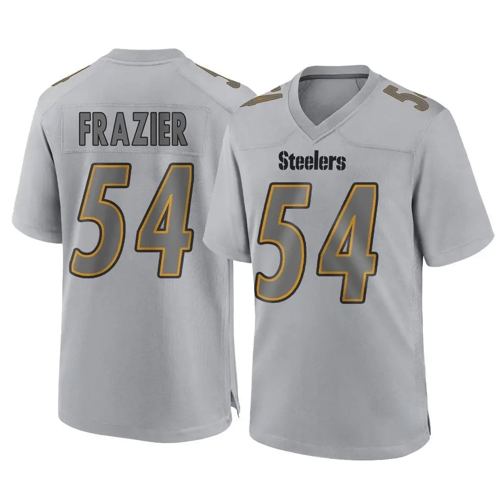 Tlead P.Steelers #54 Zach Frazier Player Gray Atmosphere Fashion Home Game Stitched Jerseys