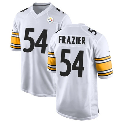 Tlead P.Steelers #54 Zach Frazier Player White Home Game Stitched Jerseys