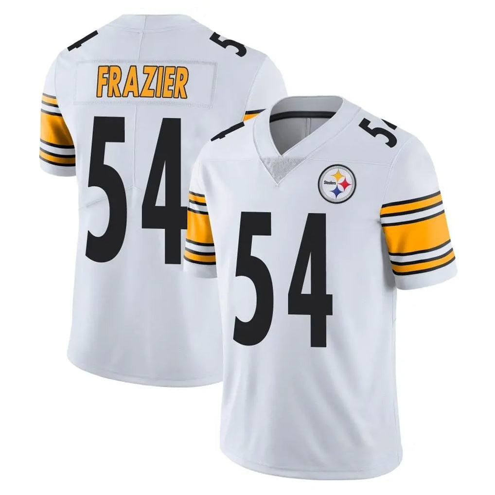Tlead P.Steelers #54 Zach Frazier Player White Limited Vapor Untouchable Home Game Stitched Jerseys