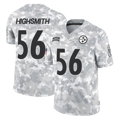 Tlead P.Steelers #56 Alex Highsmith Player Arctic Camo Limited Salute To Service Home Game Stitched Jerseys