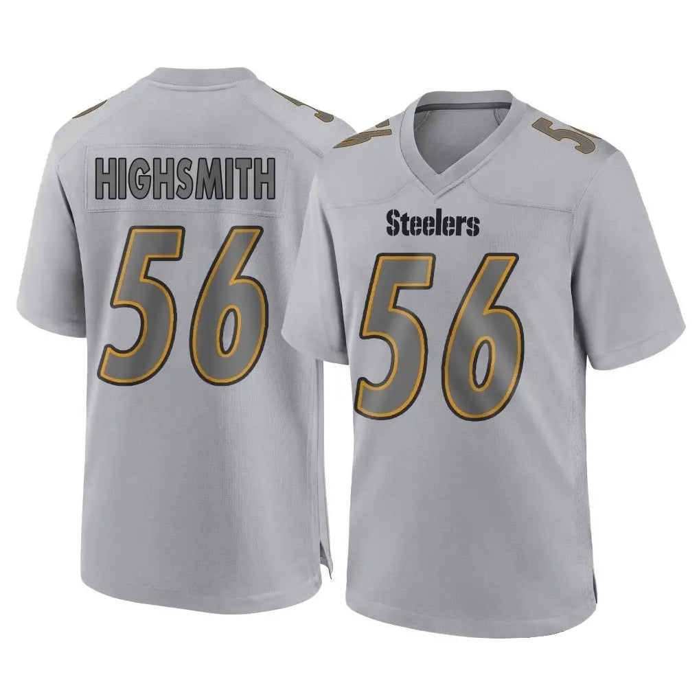 Tlead P.Steelers #56 Alex Highsmith Player Gray Atmosphere Fashion Home Game Stitched Jerseys