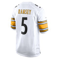 Tlead P.Steelers #5 Jalen Ramsey Player White Home Game Stitched Jerseys