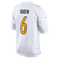 Tlead P.Steelers #6 Patrick Queen Player White Fashion Limited Home Game Stitched Jerseys