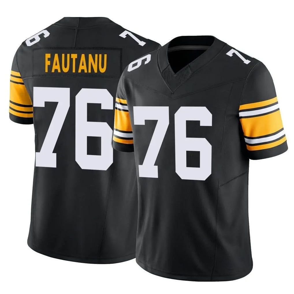 Tlead P.Steelers #76 Troy Fautanu Player Black Limited Alternate Vapor F.U.S.E. Home Game Stitched Jerseys