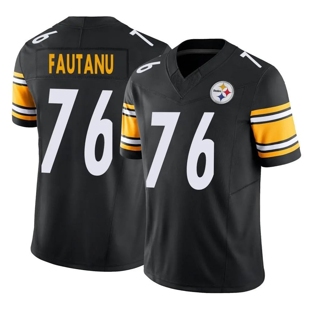 Tlead P.Steelers #76 Troy Fautanu Player Black Limited Vapor F.U.S.E. Home Game Stitched Jerseys