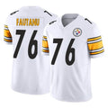 Tlead P.Steelers #76 Troy Fautanu Player White Limited Vapor F.U.S.E. Home Game Stitched Jerseys