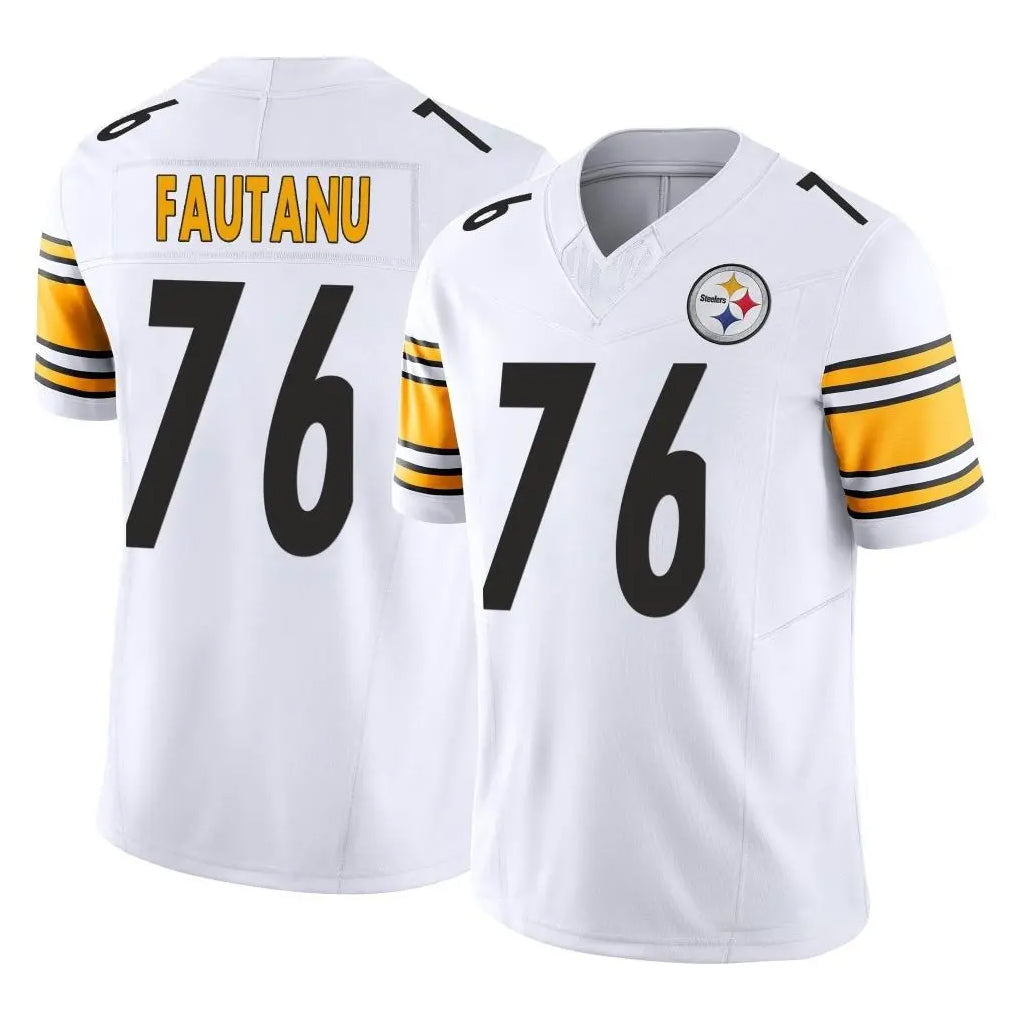 Tlead P.Steelers #76 Troy Fautanu Player White Limited Vapor F.U.S.E. Home Game Stitched Jerseys