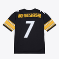 Tlead P.Steelers #7 Ben Roethlisberger Mitchell & Ness Black 2004 Legacy Throwback Replica Jersey Stitched Puhic Game Jerseys