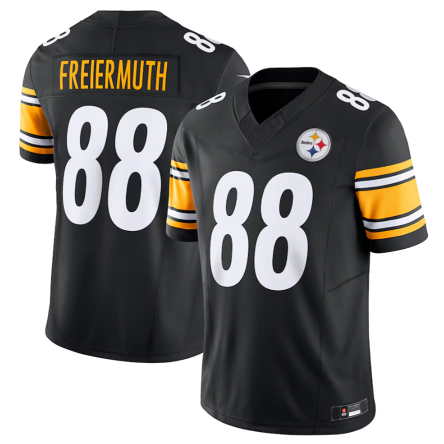 Tlead P.Steelers #88 Pat Freiermuth Black Vapor F.U.S.E. Limited American Stitched Jerseys
