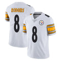 Tlead P.Steelers #8 Aaron Rodgers Player White Limited Vapor Untouchable Home Game Stitched Jerseys