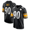 Tlead P.Steelers #90 T.J. Watt Player Black Home Game Stitched Jerseys