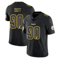 Tlead P.Steelers #90 T.J. Watt Player Black Impact Limited Home Game Stitched Jerseys