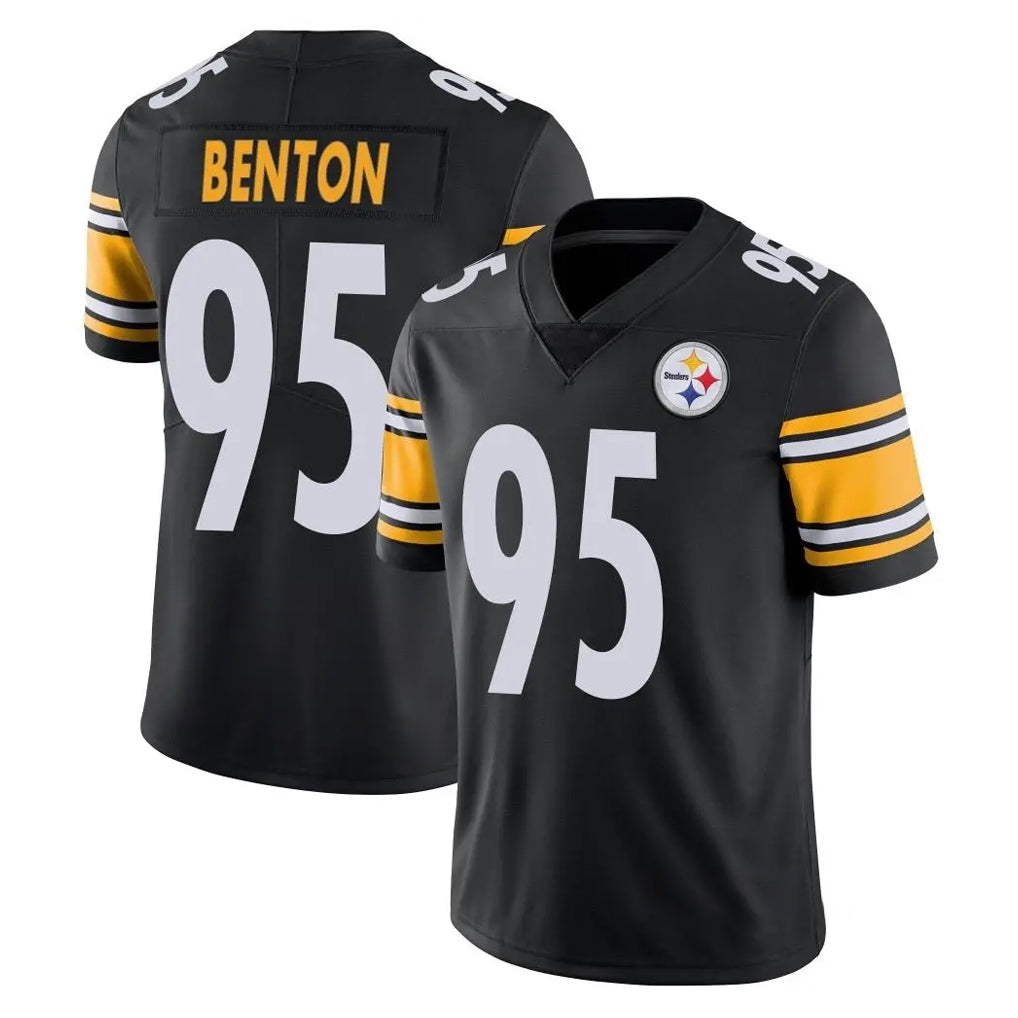 Tlead P.Steelers #95 Keeanu Benton Player Black Limited Vapor Untouchable Home Game Stitched Jerseys