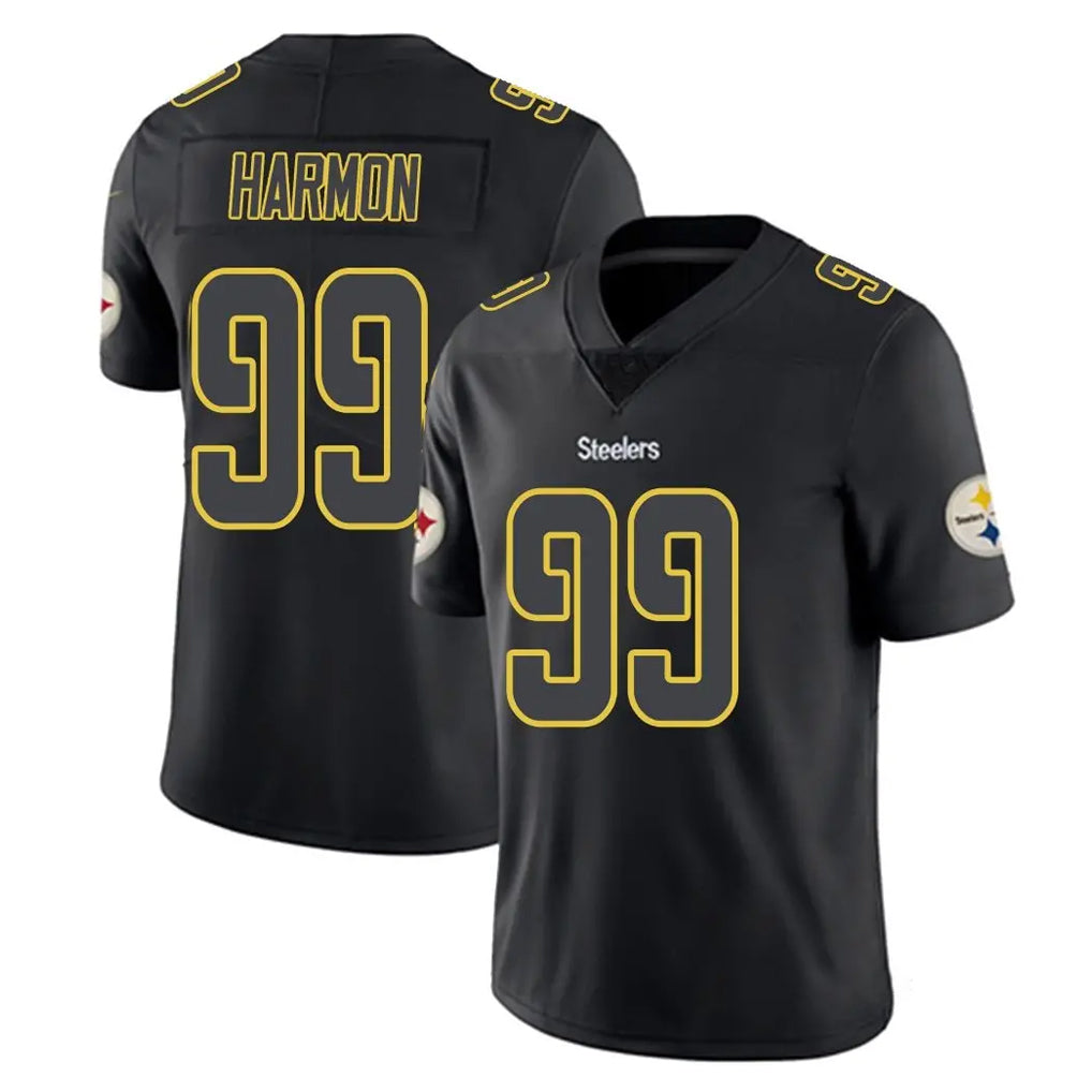 Tlead P.Steelers #99 Derrick Harmon Player Black Impact Limited Home Game Stitched Jerseys
