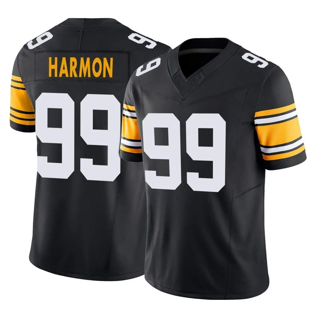 Tlead P.Steelers #99 Derrick Harmon Player Black Limited Alternate Vapor F.U.S.E. Home Game Stitched Jerseys