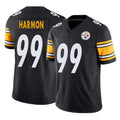 Tlead P.Steelers #99 Derrick Harmon Player Black Limited Vapor F.U.S.E. Home Game Stitched Jerseys
