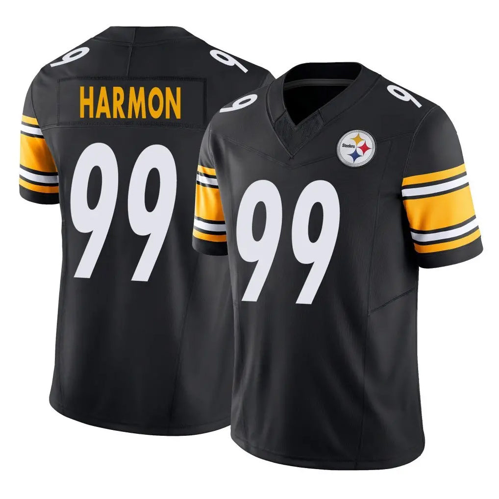 Tlead P.Steelers #99 Derrick Harmon Player Black Limited Vapor F.U.S.E. Home Game Stitched Jerseys