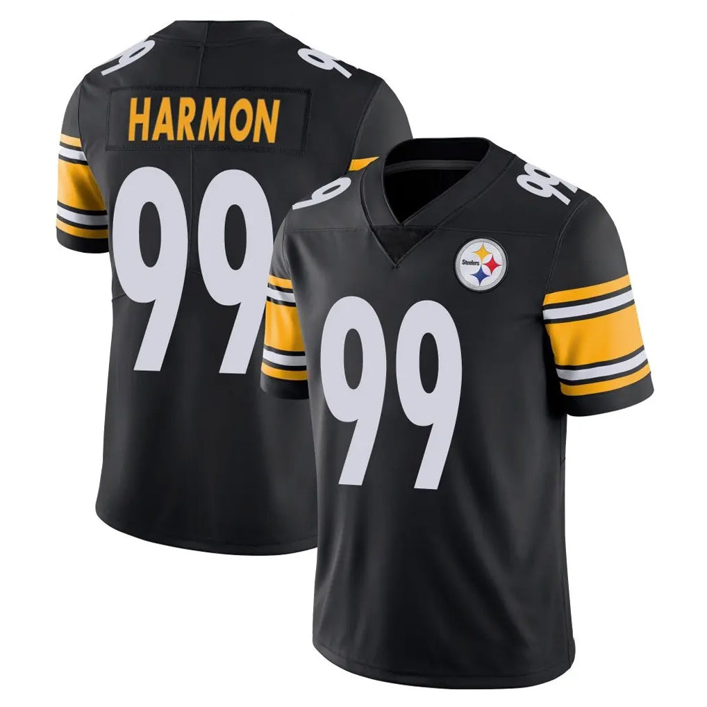 Tlead P.Steelers #99 Derrick Harmon Player Black Limited Vapor Untouchable Home Game Stitched Jerseys