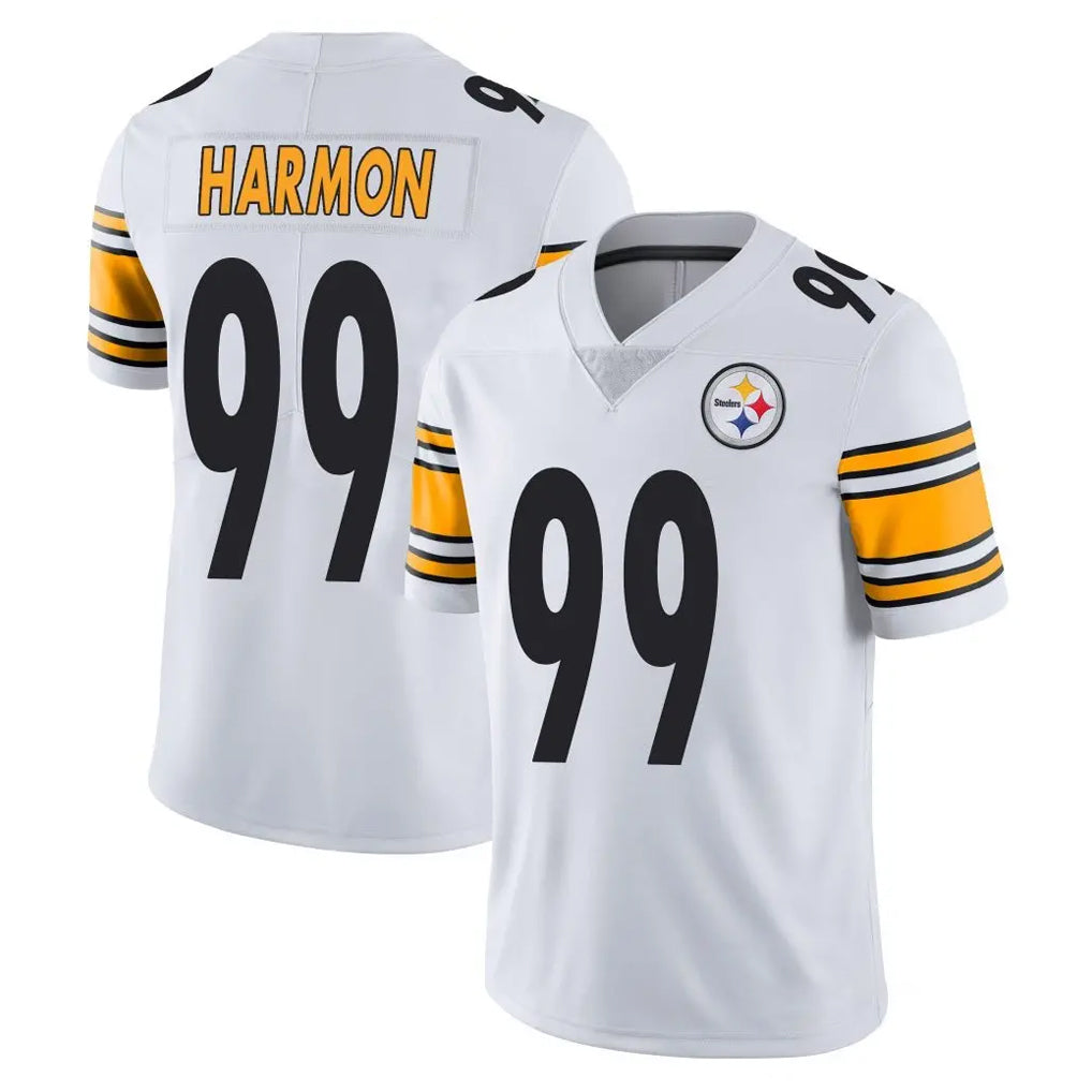 Tlead P.Steelers #99 Derrick Harmon Player White Limited Vapor Untouchable Home Game Stitched Jerseys