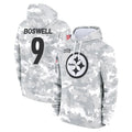 Tlead P.Steelers #9 Chris Boswell Player Arctic Camo Limited Salute to Service Pullover Hoodies Game Stitched Jerseys