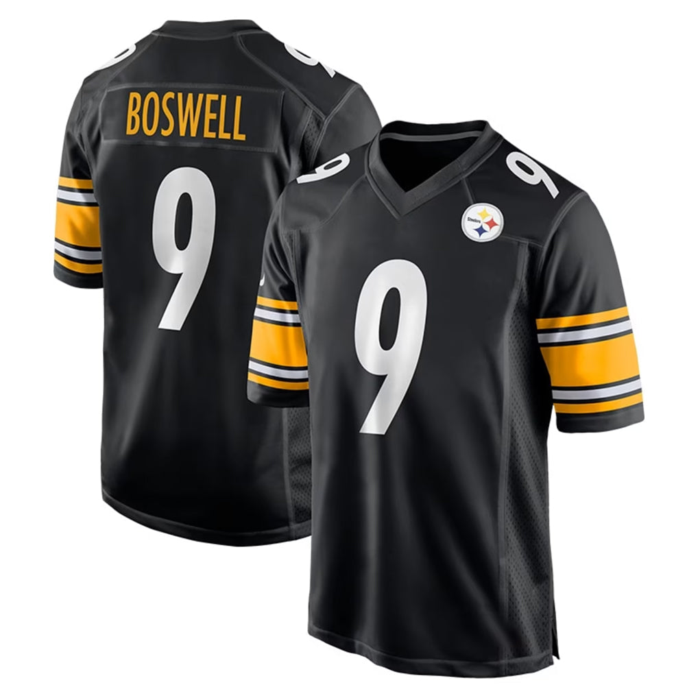 Tlead P.Steelers #9 Chris Boswell Player Black Home Game Stitched Jerseys
