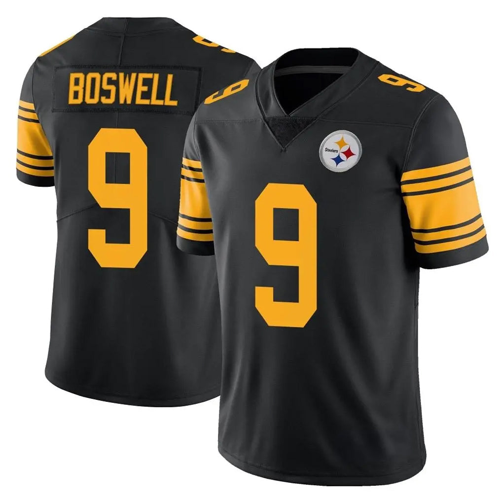 Tlead P.Steelers #9 Chris Boswell Player Black Limited Color Rush Home Game Stitched Jerseys