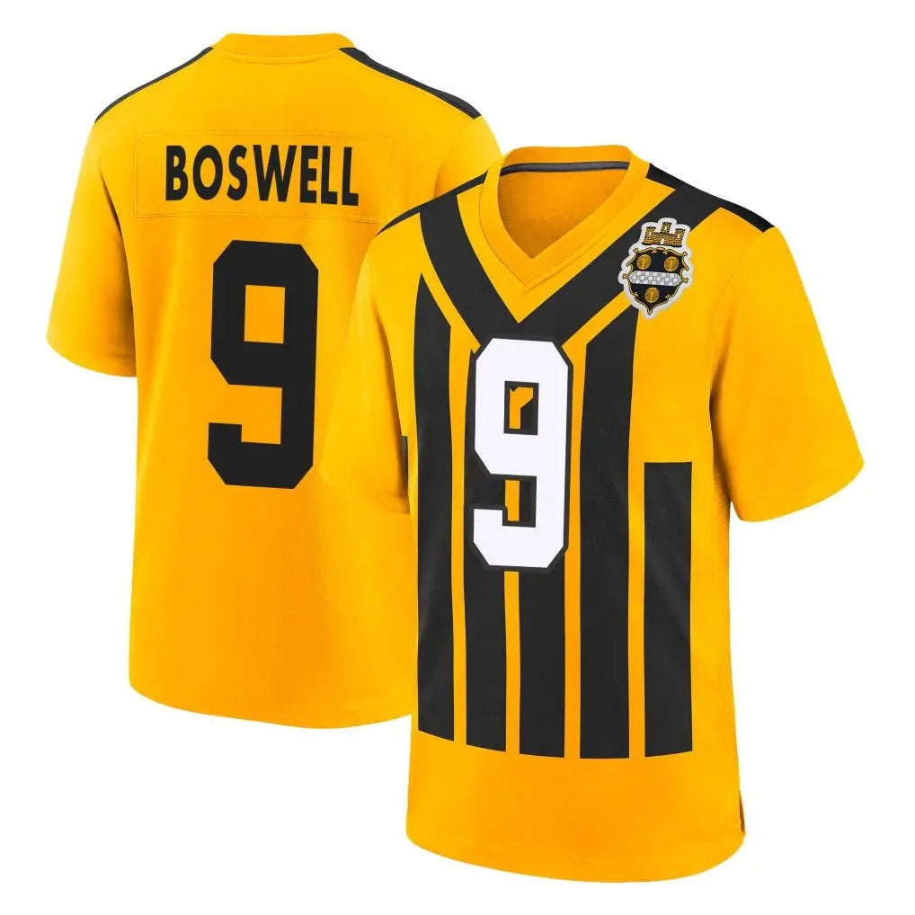 Tlead P.Steelers #9 Chris Boswell Player Gold Limited 1933 Throwback Home Game Stitched Jerseys