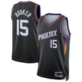 Tlead P.Suns #15 Devin Booker Black Swingman Jerseys - Statement Edition