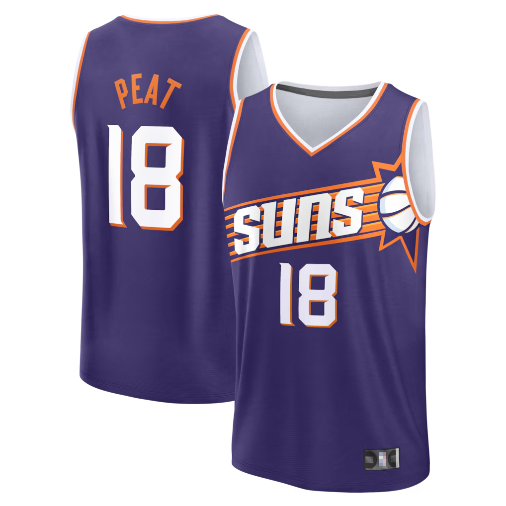 Tlead P.Suns #18 Koa Peat Fanatics Purple Fast Break Jerseys - Icon Edition