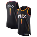 Tlead P.Suns #1 Devin Booker Black Authentic Player Jerseys - Statement Edition