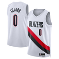 Tlead PT.Blazers #0 Damian Lillard Red Swingman Jerseys - Statement Edition