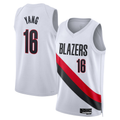 Tlead PT.Blazers #16 Yang Hansen White Swingman Jerseys - Association Edition