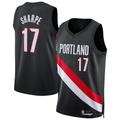 Tlead PT.Blazers #17 Shaedon Sharpe Black Swingman Jerseys - Icon Edition