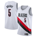Tlead PT.Blazers #5 Jrue Holiday White Swingman Jerseys - Association Edition