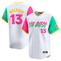 Tlead S.Diego Padres #13 Manny Machado Player White City Connect Home Limited Stitched Jerseys
