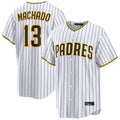 Tlead S.Diego Padres #13 Manny Machado Player White Home Limited Stitched Jerseys