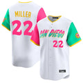 Tlead S.Diego Padres #22 Mason Miller Player White City Connect Home Limited Stitched Jerseys