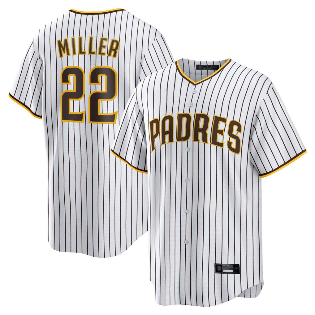 Tlead S.Diego Padres #22 Mason Miller Player White Home Limited Game Stitched Jerseys