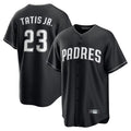 Tlead S.Diego Padres #23 Fernando Tatis Jr Player Black Home Game Stitched Jerseys