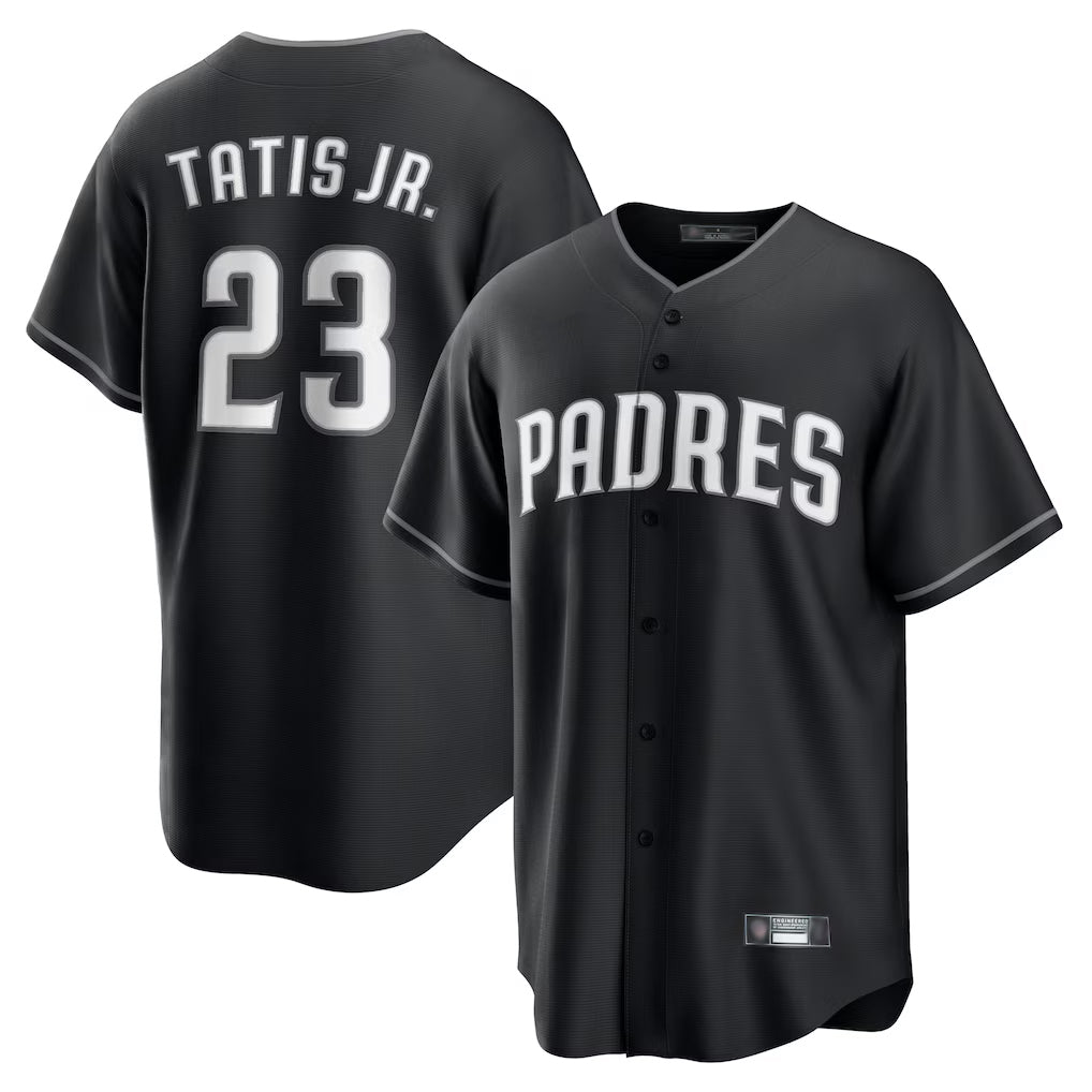 Tlead S.Diego Padres #23 Fernando Tatis Jr Player Black Home Game Stitched Jerseys