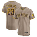 Tlead S.Diego Padres #23 Fernando Tatis Jr Player Khaki Home Limited Elite Stitched Jerseys