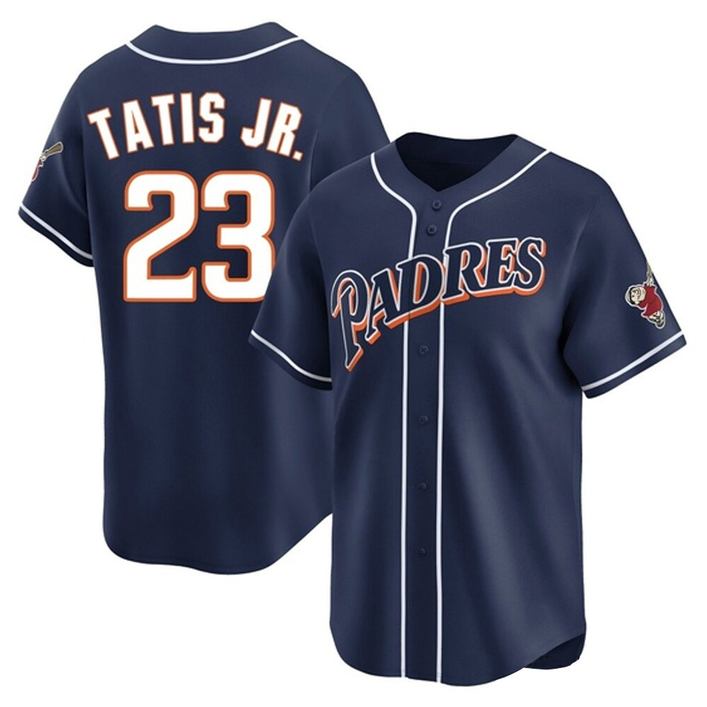 Tlead S.Diego Padres #23 Fernando Tatis Jr Player Navy Cooperstown Collection Limited Home Stitched Jerseys