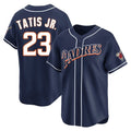Tlead S.Diego Padres #23 Fernando Tatis Jr Player Navy Cooperstown Collection Limited Home Stitched Jerseys